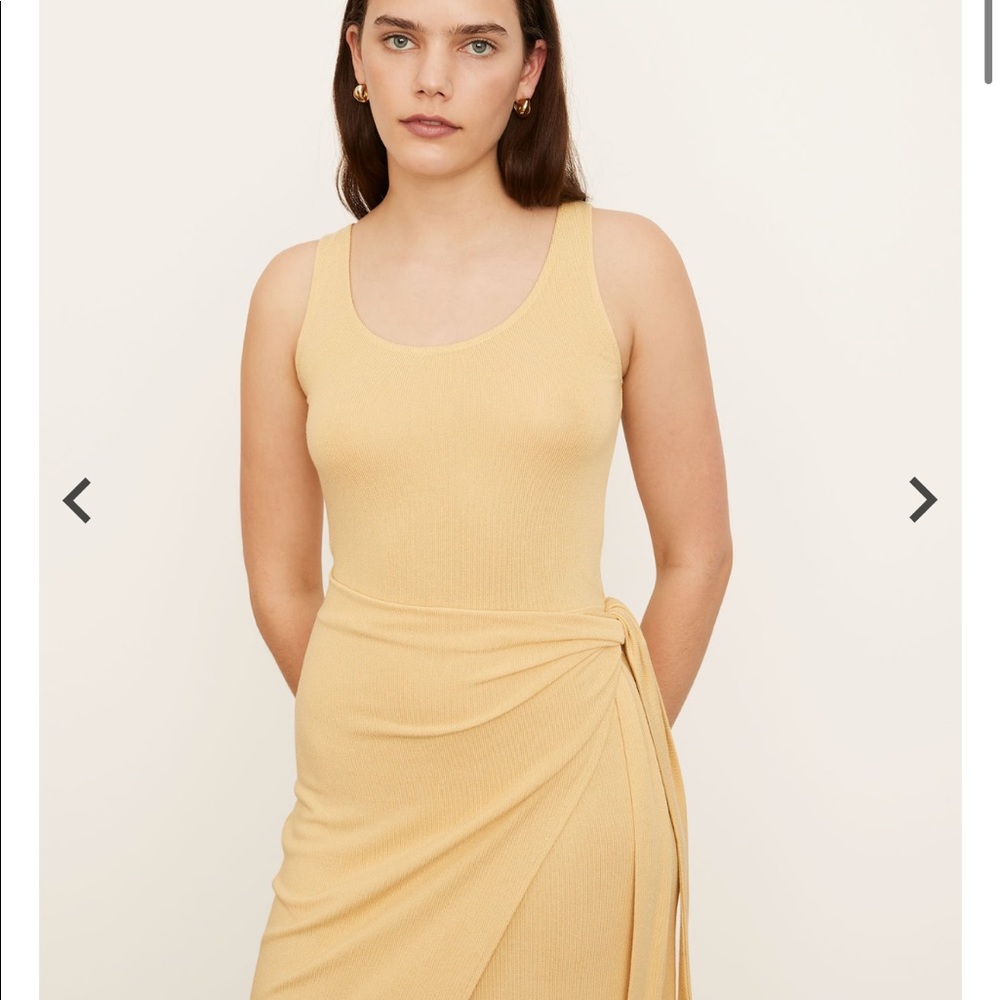 Scoop Neck Camisole Wrap Dress in
Warm Sand
